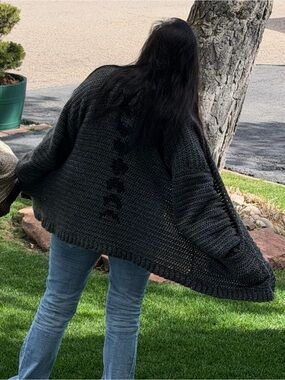Handmade Moon Phase Crochet Cardigan 🌙